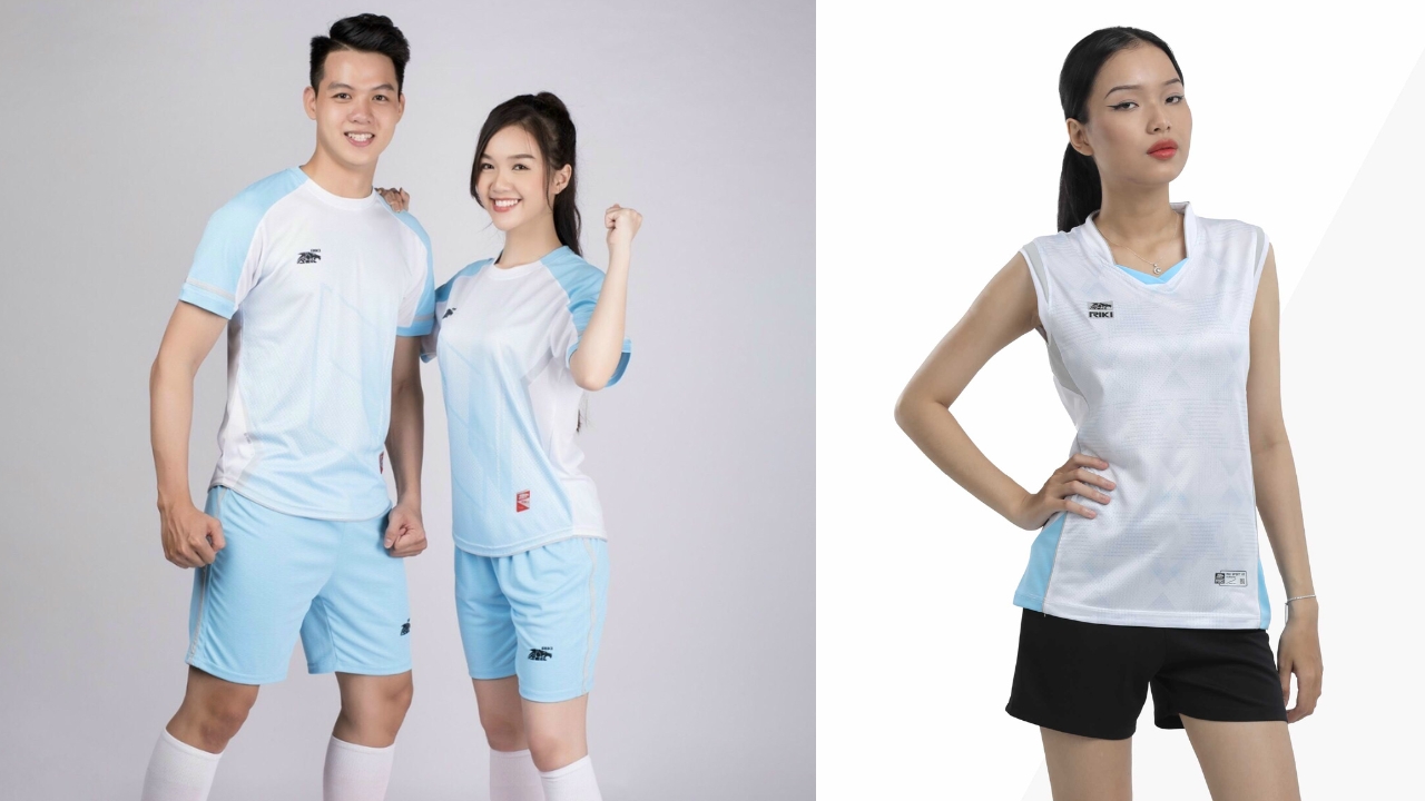 quần áo bóng đá nữ màu trắng