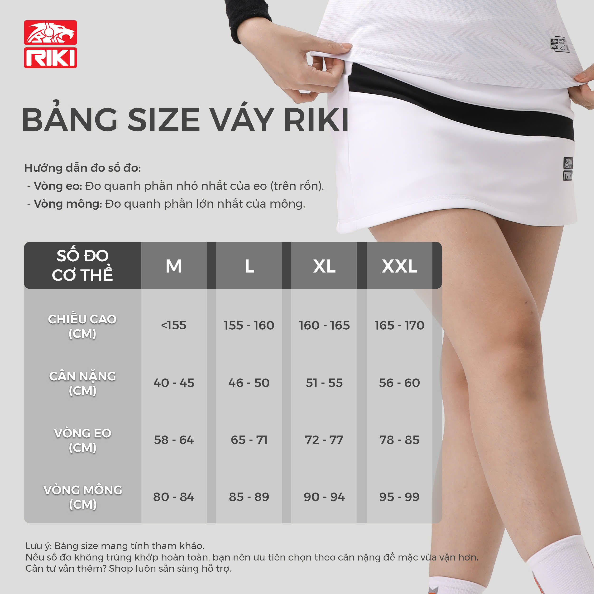 Bảng size