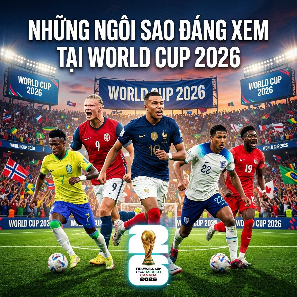 Ngôi Sao Đáng Xem Tại World Cup 2026