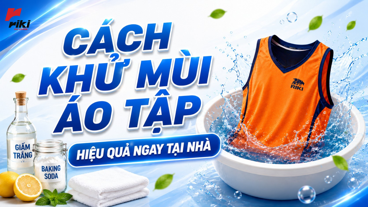 Cách khử mùi áo tập hiệu quả ngay tại nhà