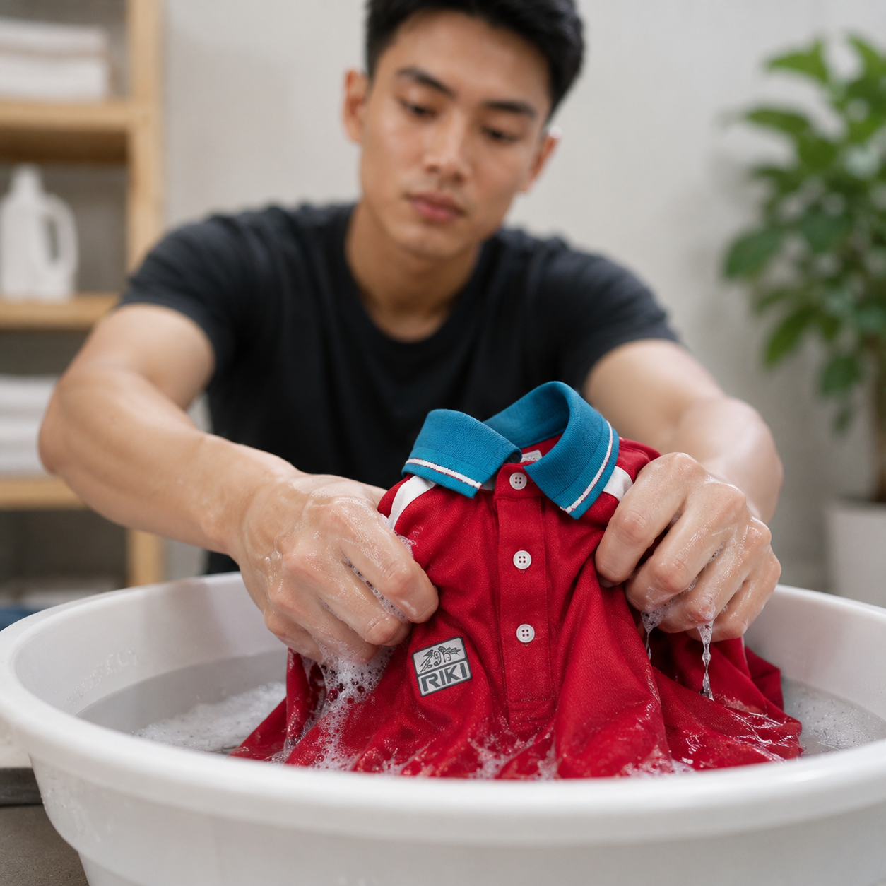 Giặt áo polo đúng cách