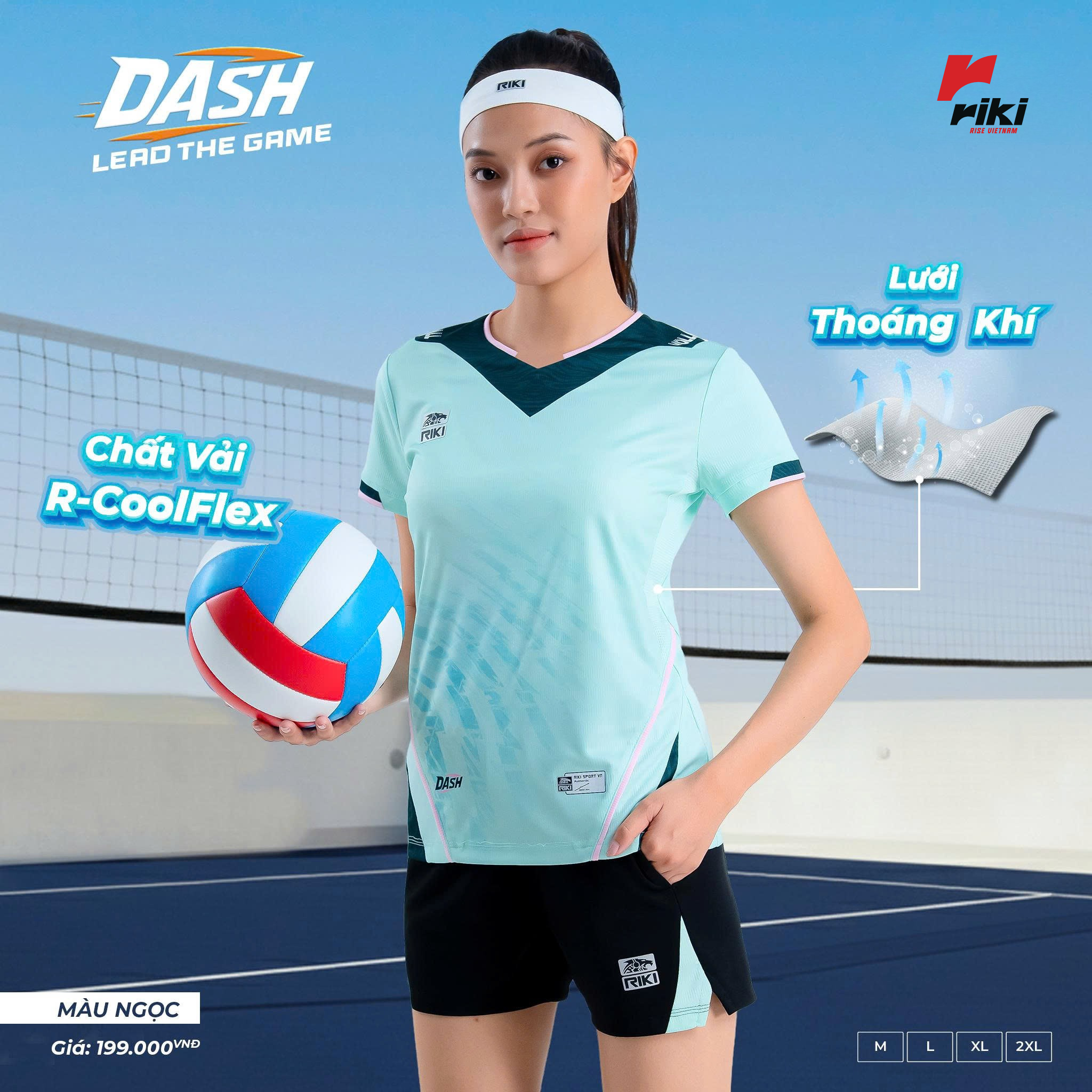 Đồ Bóng Chuyền RIKI DASH Nữ Ngọc