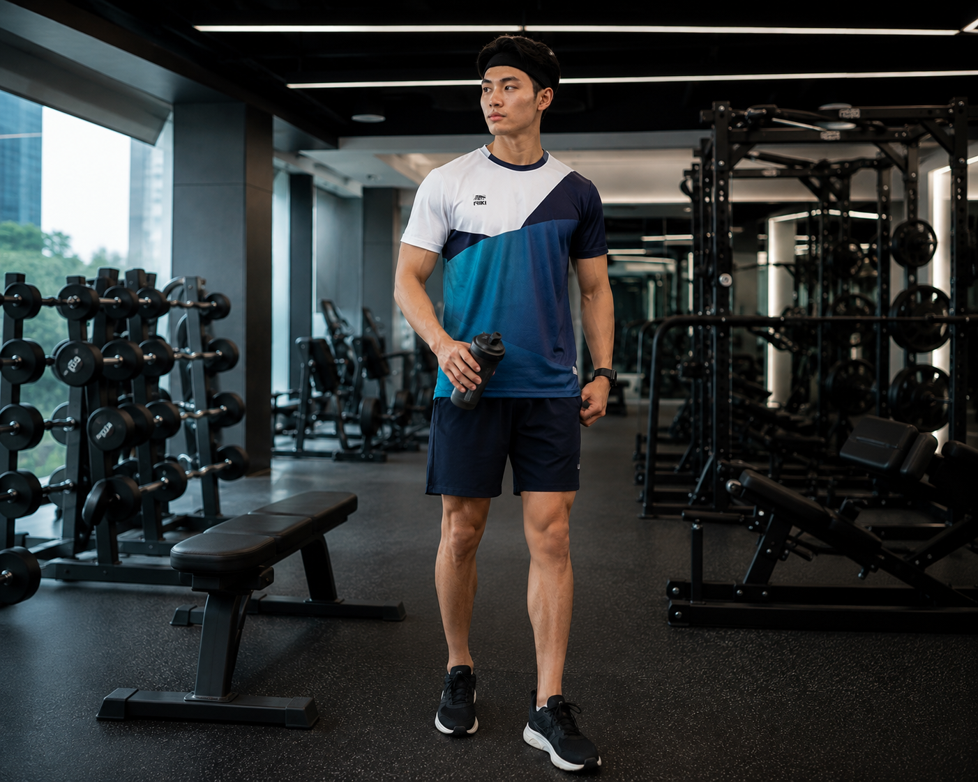 Outfit tập gym nam hiện đại