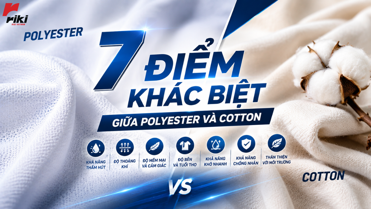 7 điểm khác biệt giữa Polyester và Cotton