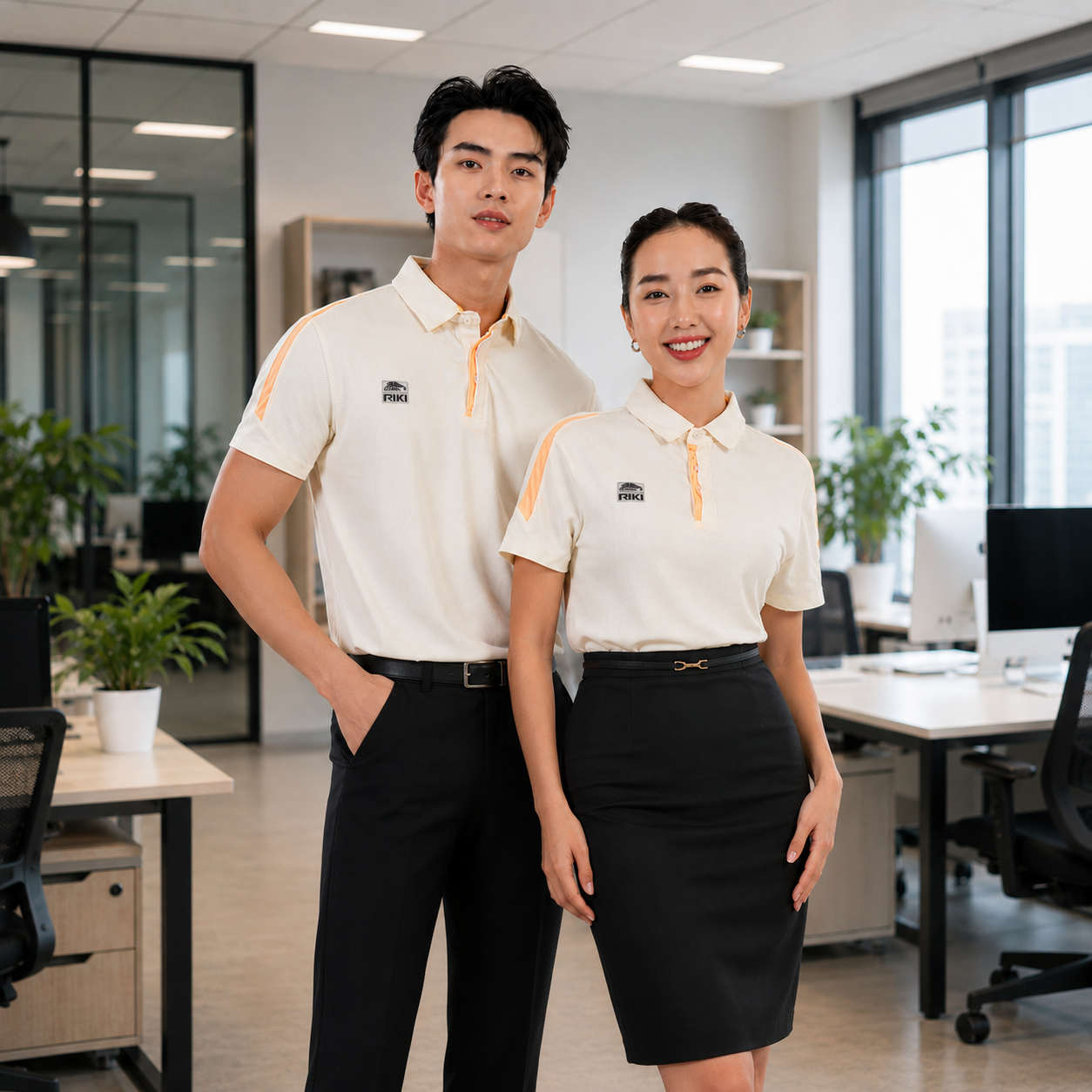 Outfit polo đi làm với áo Polo AP01