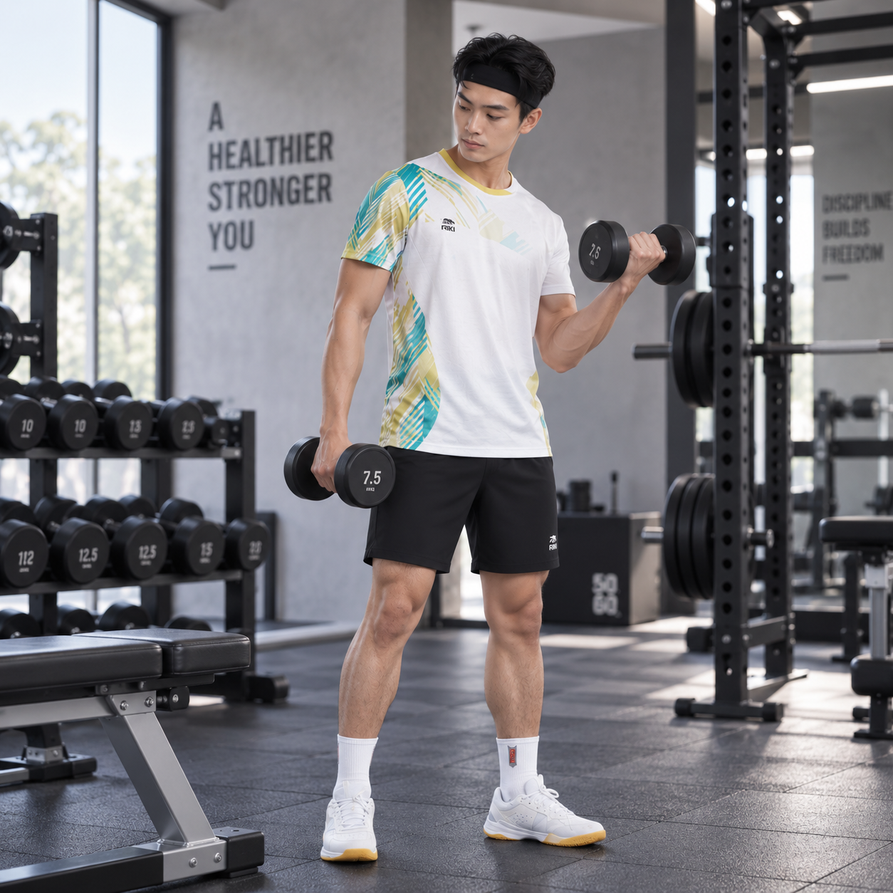 Áo thể thao RIKI nam phù hợp tập gym và vận động