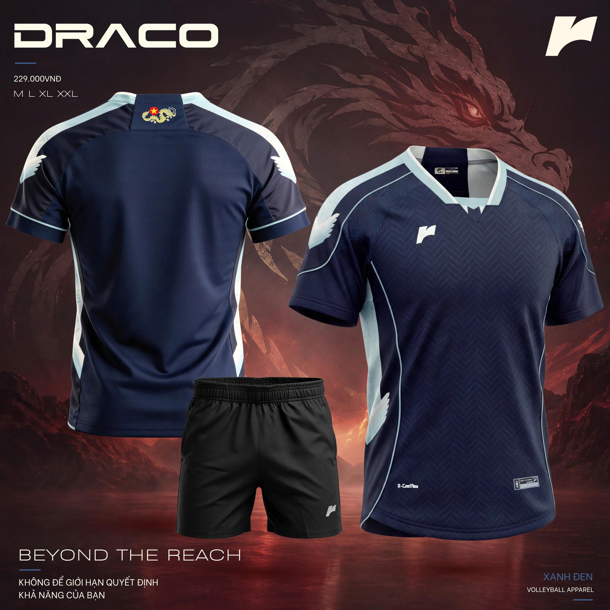 Quần áo bóng chuyền Draco Nam