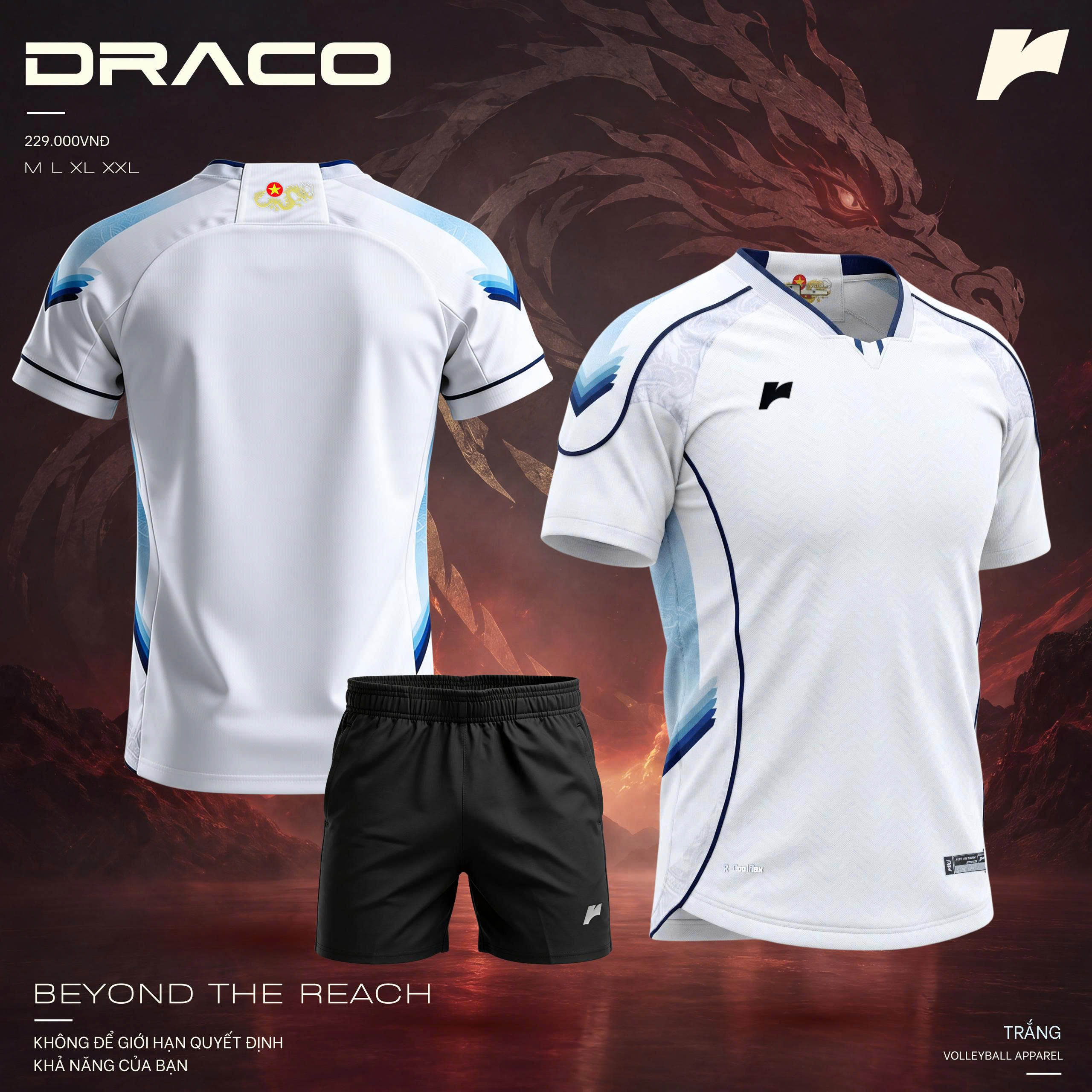 Bộ Quần Áo Bóng Chuyền RIKI Draco Nữ