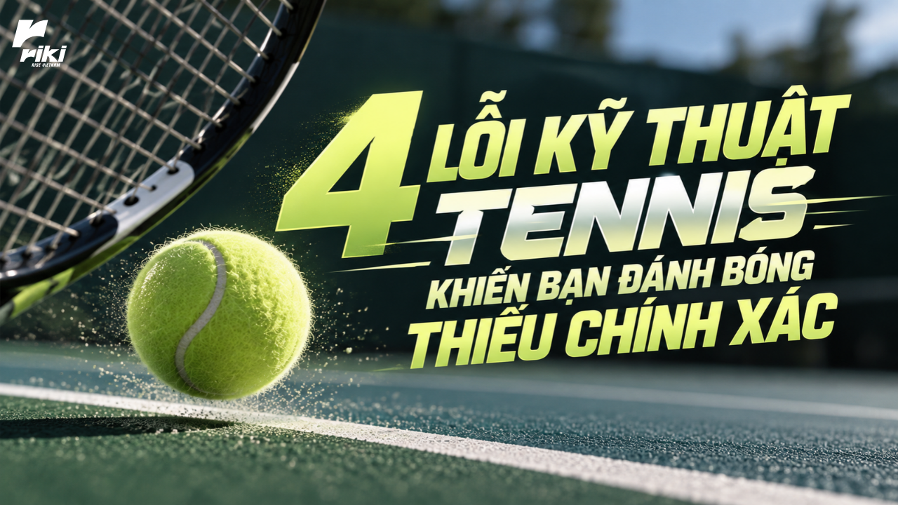 4 lỗi kỹ thuật tennis khiến bạn đánh bóng thiếu chính xác